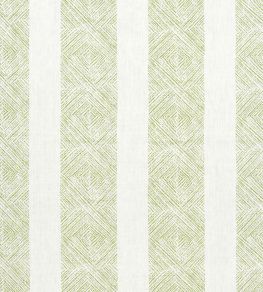 Clipperton Stripe Fabric by Anna French Green Clipperton Stripe Fabric by Anna French Green