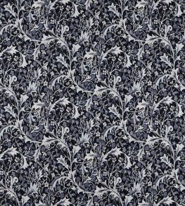 Clover & Vine Weave Fabric by Morris & Co Indigo Clover & Vine Weave Fabric by Morris & Co Indigo