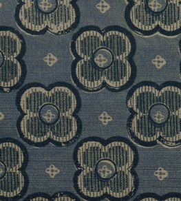 Clover Club in Vintage Velvet Fabric by Liberty Flax Flower