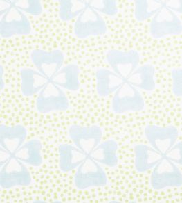 Clover Fabric by Molly Mahon Duck Egg