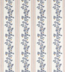 Cobnut Stripe Fabric by Sanderson Porcelain/Blossom Cobnut Stripe Fabric by Sanderson Porcelain/Blossom