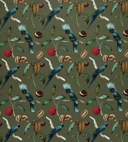 Cockatoo Fabric by Ashley Wilde Olive