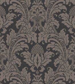 Blake Wallpaper by Cole & Son Black & Graphite Blake Wallpaper by Cole & Son Black & Graphite