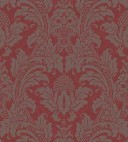 Blake Wallpaper by Cole & Son Red & Silver