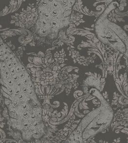 Byron Wallpaper by Cole & Son Charcoal & Silver