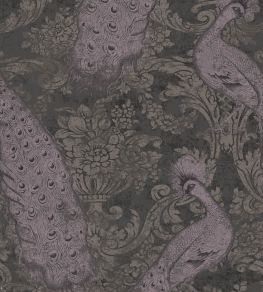 Byron Wallpaper by Cole & Son Amethyst & Charcoal
