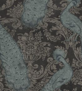 Byron Wallpaper by Cole & Son Teal & Graphite