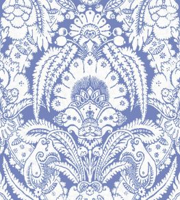 Chatterton Wallpaper by Cole & Son Blue & White Chatterton Wallpaper by Cole & Son Blue & White