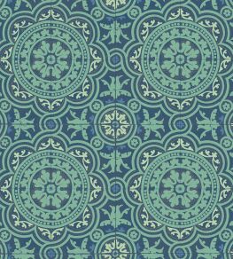 Piccadilly Wallpaper by Cole & Son Teal & Gold Piccadilly Wallpaper by Cole & Son Teal & Gold