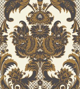 Wyndham Wallpaper by Cole & Son Black & Gold Wyndham Wallpaper by Cole & Son Black & Gold
