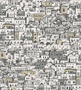 Mediterranea Wallpaper by Cole & Son White & Metallic Mediterranea Wallpaper by Cole & Son White & Metallic