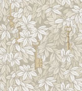 Chiavi Segrete Wallpaper by Cole & Son Stone and Gold Chiavi Segrete Wallpaper by Cole & Son Stone and Gold