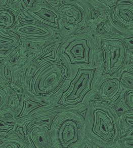 Malachite Wallpaper by Cole & Son Emerald and Black