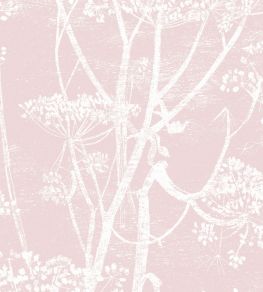 Cow Parsley Fabric by Cole & Son White & Ballet Slipper Cow Parsley Fabric by Cole & Son White & Ballet Slipper