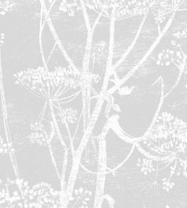 Cow Parsley Fabric by Cole & Son Soft Grey Cow Parsley Fabric by Cole & Son Soft Grey