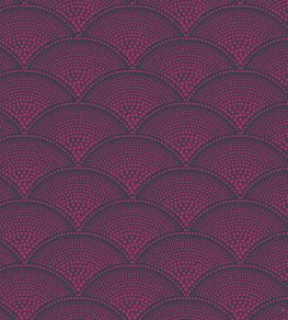 Feather Fan Fabric by Cole & Son Magenta Feather Fan Fabric by Cole & Son Magenta