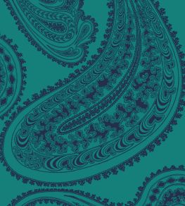 Rajapur Velvet Fabric by Cole & Son Viridian Rajapur Velvet Fabric by Cole & Son Viridian