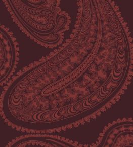 Rajapur Velvet Fabric by Cole & Son Rouge Red Rajapur Velvet Fabric by Cole & Son Rouge Red