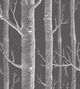 Woods Fabric by Cole & Son Parchment/Charcoal Woods Fabric by Cole & Son Parchment/Charcoal