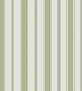 Cambridge Stripe Wallpaper by Cole & Son Leaf Green