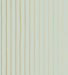 College Stripe Wallpaper by Cole & Son Duck Egg/Gilver