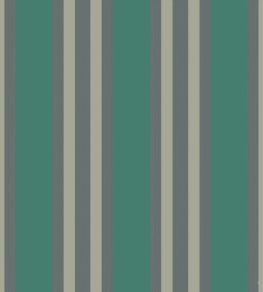 Polo Stripe Wallpaper by Cole & Son Teal/Gilver Polo Stripe Wallpaper by Cole & Son Teal/Gilver