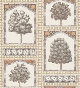 Sultans Palace Wallpaper by Cole & Son Gold/Spice
