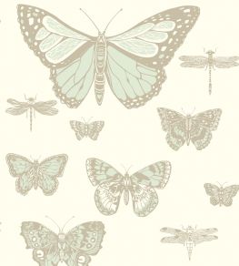Butterflies & Dragonflies Wallpaper by Cole & Son Duck Egg & Ivory Butterflies & Dragonflies Wallpaper by Cole & Son Duck Egg & Ivory