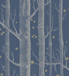 Woods & Stars Wallpaper by Cole & Son Midnight