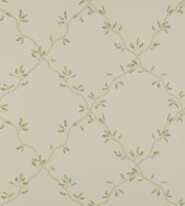 Leaf Trellis Wallpaper by Colefax and Fowler Pale Green Leaf Trellis Wallpaper by Colefax and Fowler Pale Green