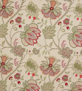 Baptista Linen Fabric by Colefax and Fowler Pink/Green Baptista Linen Fabric by Colefax and Fowler Pink/Green