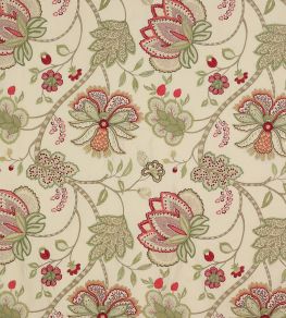 Baptista Silk Fabric by Colefax and Fowler Pink/Green Baptista Silk Fabric by Colefax and Fowler Pink/Green