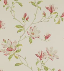 Marchwood Wallpaper by Colefax and Fowler Pink/Green