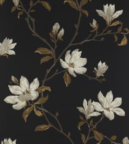 Marchwood Wallpaper by Colefax and Fowler Black