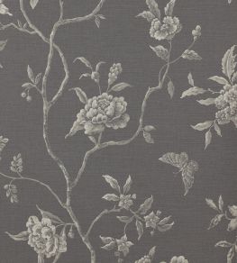 Swedish Tree Wallpaper by Colefax and Fowler Charcoal