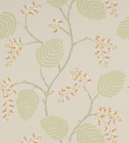 Atwood Wallpaper by Colefax and Fowler Coral/Green