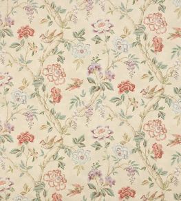 Leonora Fabric by Colefax And Fowler Coral/Sage Leonora Fabric by Colefax And Fowler Coral/Sage