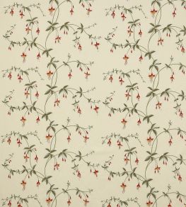 Viviers Fabric by Colefax And Fowler Tomato/Green Viviers Fabric by Colefax And Fowler Tomato/Green