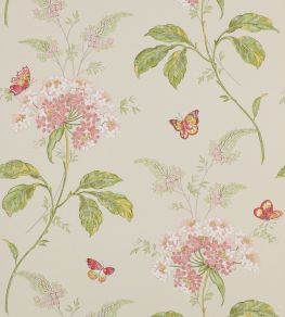 Messina Wallpaper by Colefax and Fowler Pink/Green