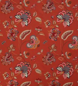 Ashlar Fabric by Colefax and Fowler Red