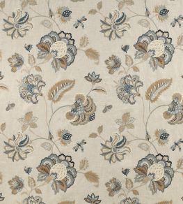 Ashlar Fabric by Colefax and Fowler Blue Ashlar Fabric by Colefax and Fowler Blue