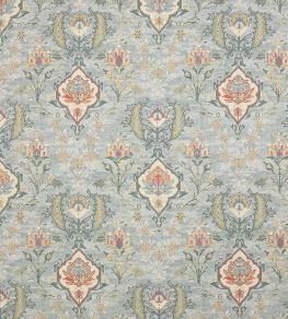 Floriana Fabric by Colefax and Fowler Aqua Floriana Fabric by Colefax and Fowler Aqua