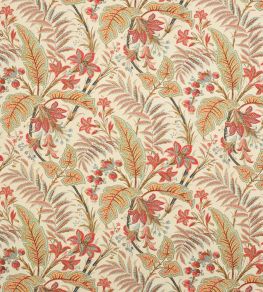Paisley Leaf Fabric by Colefax and Fowler Tomato/Sienna