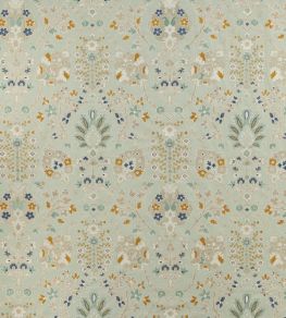 Persis Fabric by Colefax and Fowler Aqua Persis Fabric by Colefax and Fowler Aqua