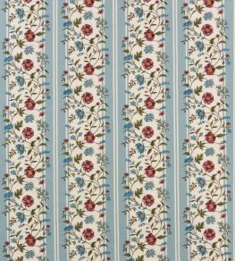 Colmar Fabric by Nina Campbell Blue/Mulberry/Olive Colmar Fabric by Nina Campbell Blue/Mulberry/Olive