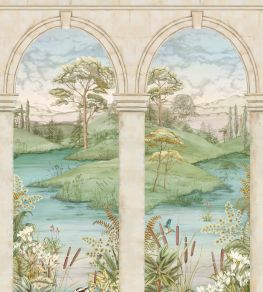 Colonnato Mural in Plaster by Osborne & Little Plaster