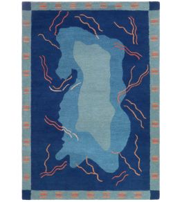 Columbus Rug by Finarte Blue Columbus Rug by Finarte Blue