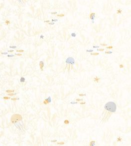 Companions Of The Sea Wallpaper by Casadeco Naturel Companions Of The Sea Wallpaper by Casadeco Naturel