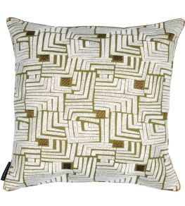 Composition Cushion 45 x 45cm by Maison Casamance Olive