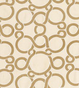 Conundrum Fabric by Schumacher Biscuit